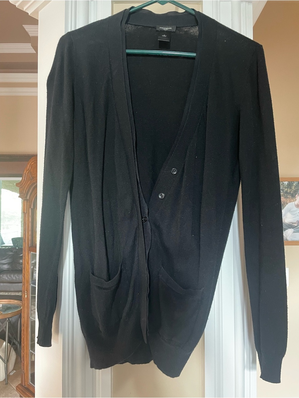 Ann Taylor Black Knit cardigan